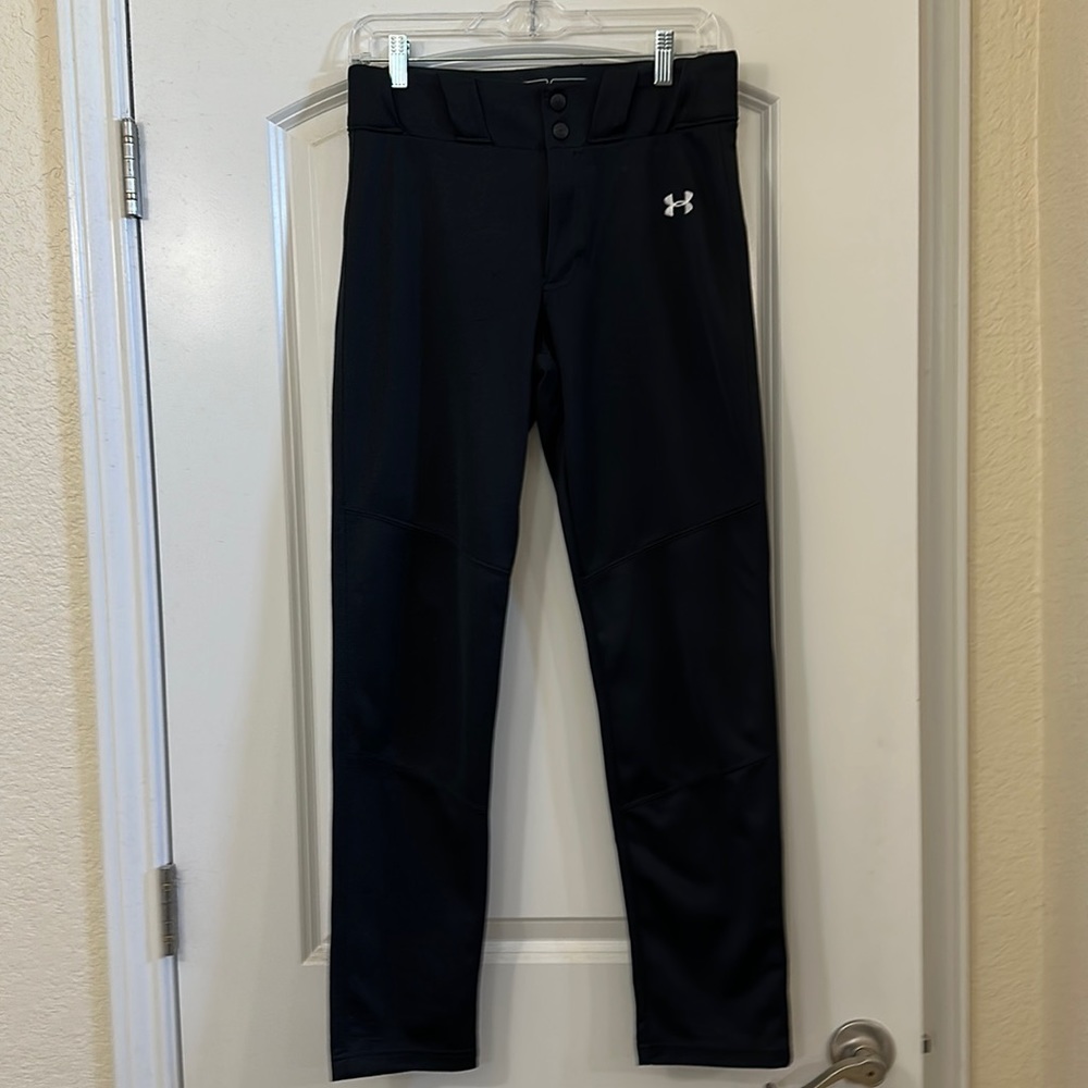 Black baseball pants.